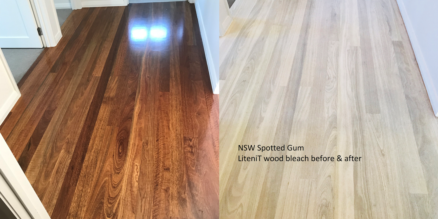 Bleach on hardwood deals floors